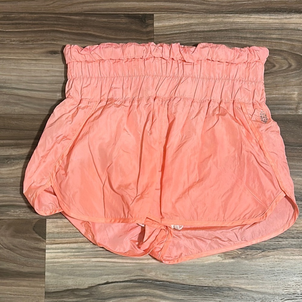 Free People Movement The Way Home Shorts Peach Medium Athletic